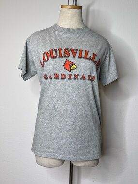 Louisville Cardinals Grey Graphic Tee